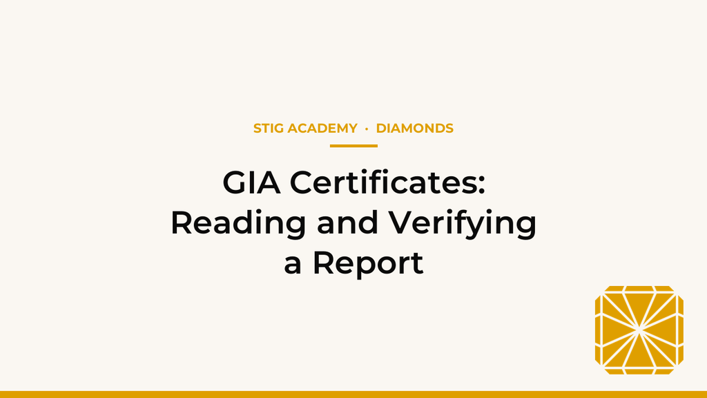 GIA Certificates: Reading and Verifying a Report (Demo)